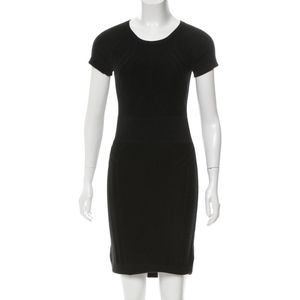 DIANE VON FURSTENBERG Wool Blnd Stretch Mini Dress